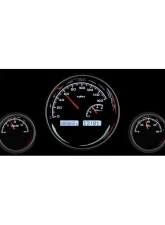 Dakota Digital MHX-1022-K-W 5-Piece Round Black Alloy 5-1/2"/3" Metric Custom Build                                     - MHX-1022-K-W - Image 2