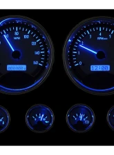 Dakota Digital 5.4"/2.3" 6-Piece Round Silver Alloy MHX System Metric Custom Build MHX-1024-S-B                                     - MHX-1024-S-B - Image 3