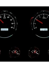 Dakota Digital 5.4"/2.3" 6-Piece Round Silver Alloy MHX System Metric Custom Build                                     - MHX-1024-S-W - Image 2