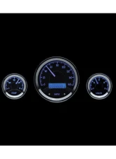 Dakota Digital MHX-1050-K-B 5-Piece Round Black Alloy Metric Custom Build System                                     - MHX-1050-K-B - Image 2