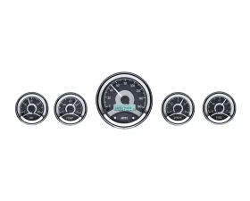 Dakota Digital MHX-1050-K-W 5-Piece Round Black Alloy Metric Custom Build System