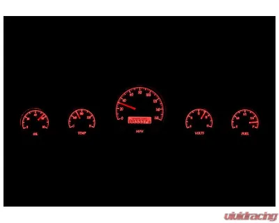 Dakota Digital 5-Piece Round Silver Alloy MHX System Metric Custom Build MHX-1050-S-R - MHX-1050-S-R