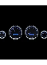 Dakota Digital 6-Piece Round Black Alloy MHX System Metric Custom Build MHX-1060-K-B                                     - MHX-1060-K-B - Image 2