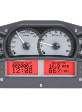 Dakota Digital MHX-1100-S-R Race Inspired Silver Alloy Metric Custom Build System                                     - MHX-1100-S-R - Image 4