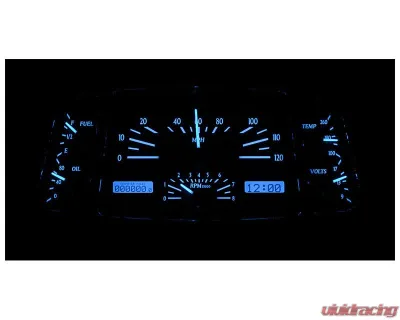 Dakota Digital MHX-33F-K-B Black Alloy Metric Custom Build System 11.665"x5.785" - MHX-33F-K-B