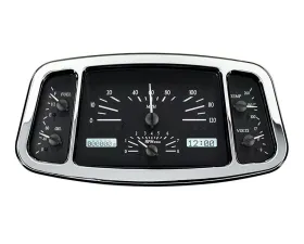 Dakota Digital MHX-33F-K-W Black Alloy 11.665