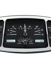 Dakota Digital MHX-33F-K-W Black Alloy 11.665"x5.785" Metric Custom Build System                                     - MHX-33F-K-W - Image 3