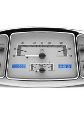 Dakota Digital MHX-33F-S-B Silver Alloy Metric Custom Build 11.665"x5.785"                                     - MHX-33F-S-B - Image 2