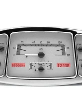 Dakota Digital MHX-33F-S-R Silver Alloy Metric Custom Build 11.665"x5.785"                                     - MHX-33F-S-R - Image 3