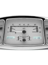 Dakota Digital MHX-33F-S-W Metric Custom Build 11.665"x5.785" Silver Alloy System                                     - MHX-33F-S-W - Image 3