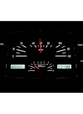 Dakota Digital MHX-33F-S-W Metric Custom Build 11.665"x5.785" Silver Alloy System                                     - MHX-33F-S-W - Image 2