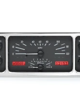 Dakota Digital MHX-35F-K-R 11.38"x4.63" Black Alloy Metric Custom Build System                                     - MHX-35F-K-R - Image 3
