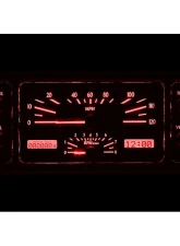 Dakota Digital MHX-35F-K-R 11.38"x4.63" Black Alloy Metric Custom Build System                                     - MHX-35F-K-R - Image 2