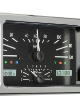 Dakota Digital MHX-35F-K-W Black Alloy Metric Custom Build 11.38"x4.63" System                                     - MHX-35F-K-W - Image 2