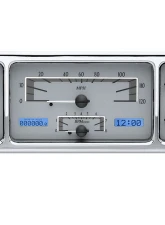 Dakota Digital MHX-35F-S-B 11.38"x4.63" Silver Alloy Metric Custom Build                                     - MHX-35F-S-B - Image 3