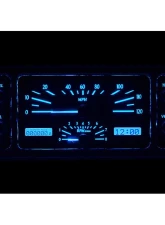 Dakota Digital MHX-35F-S-B 11.38"x4.63" Silver Alloy Metric Custom Build                                     - MHX-35F-S-B - Image 2