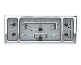 Dakota Digital MHX-35F-S-W Silver Alloy 11.38