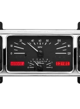 Dakota Digital MHX-37C-K-R 4.5"x12.20" Black Alloy Metric Custom Build System                                     - MHX-37C-K-R - Image 3