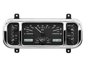 Dakota Digital MHX-37C-K-W Black Alloy 4.5