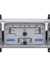 Dakota Digital MHX-37C-S-B 4.5"x12.20" Silver Alloy Metric Custom Build System                                     - MHX-37C-S-B - Image 3