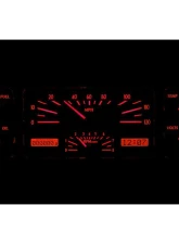 Dakota Digital MHX-37C-S-W 4.5"x12.20" Silver Alloy Metric Custom Build System                                     - MHX-37C-S-W - Image 2