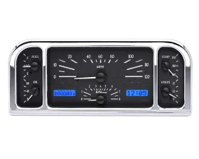 Dakota Digital MHX-37F-K-B Black Alloy Metric Custom Build 11.00