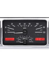 Dakota Digital MHX-37F-K-R Custom Build 11.00"x 4.65" Black Alloy Metric System                                     - MHX-37F-K-R - Image 3