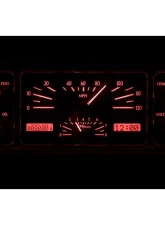 Dakota Digital MHX-37F-K-R Custom Build 11.00"x 4.65" Black Alloy Metric System                                     - MHX-37F-K-R - Image 2
