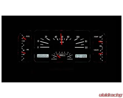Dakota Digital MHX-37F-K-W Black Alloy Metric Custom Build 11.00"x 4.65" System - MHX-37F-K-W