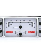 Dakota Digital MHX-37F-S-R Metric Custom Build 11.00"x 4.65" Silver Alloy System                                     - MHX-37F-S-R - Image 3