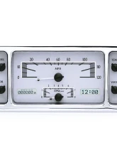 Dakota Digital MHX-37F-S-W Silver Alloy Metric System 11.00"x 4.65" Custom Build                                     - MHX-37F-S-W - Image 3