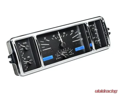 Dakota Digital MHX-39C-K-B 12"x4" Black Alloy Metric Custom Build System - MHX-39C-K-B