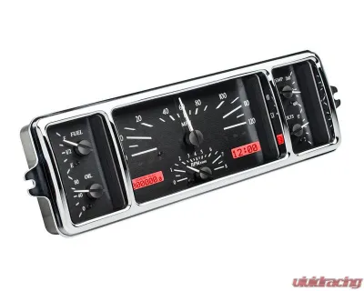 Dakota Digital MHX-39C-K-R 12"x4" Black Alloy Metric Custom Build System - MHX-39C-K-R