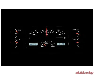 Dakota Digital MHX-39C-K-W 12"x4" Black Alloy Metric Custom Build System - MHX-39C-K-W