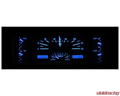 Dakota Digital MHX-39C-S-B 12"x4" Silver Alloy Metric Custom Build System - MHX-39C-S-B