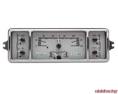 Dakota Digital MHX-39C-S-W 12"x4" Silver Alloy Metric Custom Build System - MHX-39C-S-W