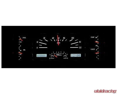 Dakota Digital MHX-39C-S-W 12"x4" Silver Alloy Metric Custom Build System - MHX-39C-S-W