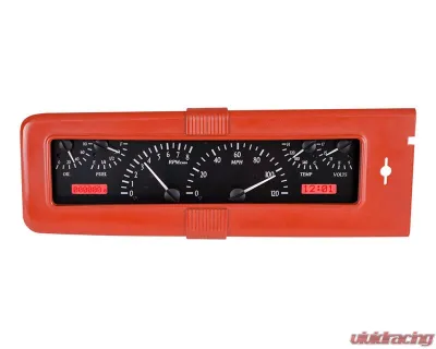 Dakota Digital MHX-40C-K-R Black Alloy Metric Custom Build 13.590"x4.039" System - MHX-40C-K-R