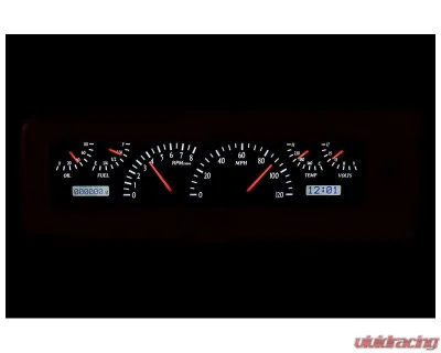 Dakota Digital MHX-40C-PU-K-B Black Alloy System 12.450"x4.450" Custom Build - MHX-40C-PU-K-B