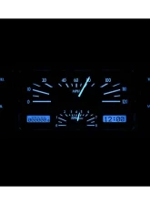 Dakota Digital MHX-40C-PU-S-B 12.450"x4.450" Silver Alloy Metric Custom Build                                     - MHX-40C-PU-S-B - Image 2