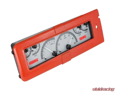 Dakota Digital MHX-40C-S-R Silver Alloy Metric Custom Build 13.590"x4.039" - MHX-40C-S-R