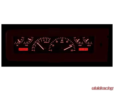 Dakota Digital MHX-40C-S-R Silver Alloy Metric Custom Build 13.590"x4.039" - MHX-40C-S-R