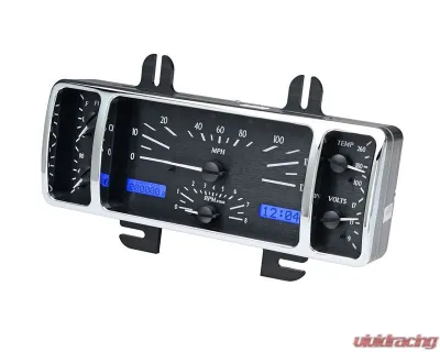 Dakota Digital MHX-40F-K-B Black Alloy 3.90"x10.50" Metric Custom Build System - MHX-40F-K-B