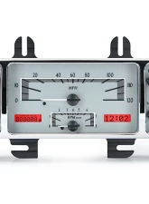 Dakota Digital MHX-40F-S-R 3.90"x10.50" Silver Alloy Metric Custom Build                                     - MHX-40F-S-R - Image 3