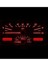 Dakota Digital MHX-40F-S-R 3.90"x10.50" Silver Alloy Metric Custom Build                                     - MHX-40F-S-R - Image 2