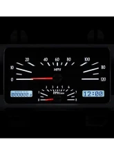 Dakota Digital MHX-40F-S-W Silver Alloy 3.90"x10.50" Metric Custom Build System                                     - MHX-40F-S-W - Image 2