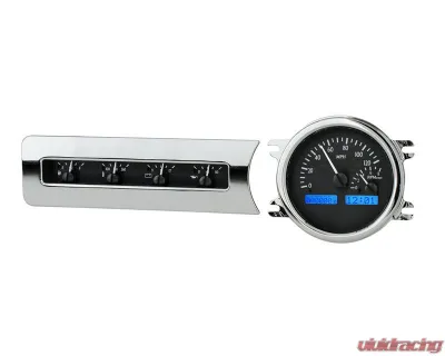 Dakota Digital Black Alloy MHX System for 1948 Chevrolet Custom Build Metric - MHX-41C-K-B