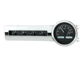 Dakota Digital Black Alloy MHX System for 1948 Chevrolet Custom Build Metric MHX-41C-K-W