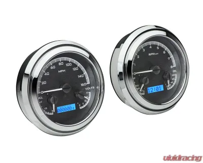 Dakota Digital Black Alloy MHX System for Chevrolet 1948-1953, Custom Build, Metric - MHX-47C-PU-K-B