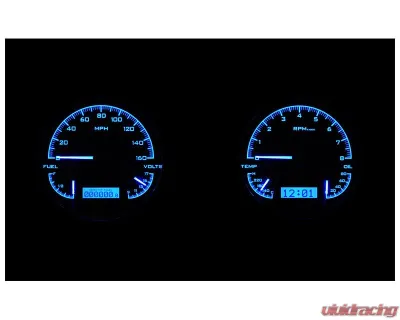 Dakota Digital Black Alloy MHX System for Chevrolet 1948-1953, Custom Build, Metric - MHX-47C-PU-K-B